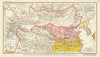 The Southern Qi and the northern Wei Dynasties - boundaries of 500 AD 1935 map