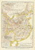 China. The Tang Dynasty 618-906 AD. 700 AD borders 1935 old vintage map chart
