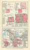 Peking / Beijing & Nanking / Nanjing city plans, Ancient and Modern 1935 map