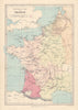 ENGLISH TERRITORY IN FRANCE. Key battles/dates. Date land lost. COLLINS 1873 map