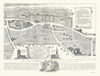 St Giles in the Fields in 1570 after Vertue/Agas. Drury Lane Holborn  1908 map