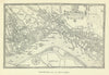 Westminster in 1593 after John Norden. London Covent Garden St James's 1908 map