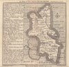 Antique county map of Buckinghamshire by Badeslade & Toms 1742 old