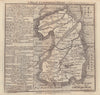 Antique county map of Cambridgeshire by Badeslade & Toms 1742 old