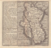 Antique county map of Gloucestershire by Badeslade & Toms. NE orientation 1742