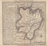 Antique county map of Huntingdonshire by Badeslade & Toms 1742 old