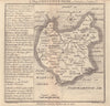 Antique county map of Leicestershire by Badeslade & Toms 1742 old