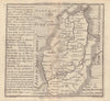 Antique county map of Nottinghamshire by Badeslade & Toms 1742 old
