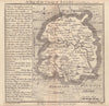 Antique county map of the county of Salop by Badeslade & Toms. Shropshire 1742