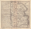 Antique county map of Surrey by Badeslade & Toms. West orientation 1742