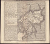 Antique county map of Westmorland by Badeslade & Toms. Westmoreland Cumbria 1742