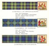 Campbell Breadalbane Cawdor Loudoun. Scotland Scottish clans tartans arms 1963