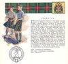Crawfurd. Scotland Scottish clans tartans arms badge 1963 old vintage print