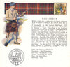 Mackinnon. Scotland Scottish clans tartans arms badge 1963 old vintage print