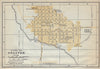 Plano de URUAPAN, Mexico. Mapa de la ciudad. City/town plan 1938 old