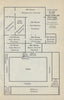Museo Nacional de San Carlos. Upper floor. Mexico City 1938 old vintage map