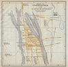 Plano de CUERNAVACA, Mexico. Mapa de la ciudad. City/town plan 1938 old