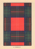 Chisholm. Scottish Clan Tartan. SMALL 8x11.5cm 1937 old vintage print picture