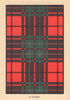 Cumin [or Cumming]. Scottish Clan Tartan. SMALL 8x11.5cm 1937 old print