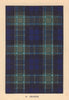 Graham. Scottish Clan Tartan. SMALL 8x11.5cm 1937 old vintage print picture