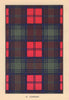 Lindsay. Scottish Clan Tartan. SMALL 8x11.5cm 1937 old vintage print picture