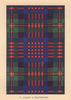 Logan or Maclennan. Scottish Clan Tartan. SMALL 8x11.5cm 1937 old print