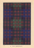 Clan MacDonald. Scottish Clan Tartan. SMALL 8x11.5cm 1937 old vintage print