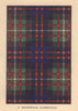 MacDonald of Clanranald. Scottish Clan Tartan. SMALL 8x11.5cm 1937 old print