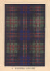 MacDonell of Glengarry. Scottish Clan Tartan. SMALL 8x11.5cm 1937 old print