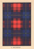 MacLachlan. Scottish Clan Tartan. SMALL 8x11.5cm 1937 old vintage print