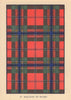 Macleans of Duart. Scottish Clan Tartan. SMALL 8x11.5cm 1937 old vintage print
