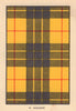MacLeod. Scottish Clan Tartan. SMALL 8x11.5cm 1937 old vintage print picture