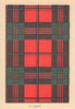 Scott. Scottish Clan Tartan. SMALL 8x11.5cm 1937 old vintage print picture