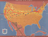 United Air Lines. The main line airway. Pictorial network route map 16