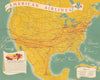 American Airlines system network route map. 16