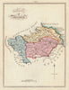 County of Berwick. Berwickshire. SAYER / ARMSTRONG 1794 old antique map chart