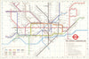 LONDON UNDERGROUND tube map plan. Jubilee line Heathrow Central. GARBUTT #1 1979