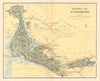DUMBARTONSHIRE antique county map. Cumbernauld. Parishes. Scotland. LIZARS 1895