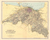 MIDLOTHIAN. County of Edinburgh map with parishes. Scotland. LIZARS 1895
