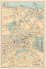 EDINBURGH & LEITH antique town plan. Scotland. BARTHOLOMEW 1895 old map