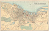 GREENOCK antique town plan. Scotland. BARTHOLOMEW 1895 old map chart