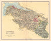 RENFREWSHIRE county map. Parishes Greenock Paisley Glasgow Scotland LIZARS 1895