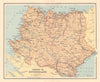 SUTHERLANDSHIRE antique county map. Parishes. Scotland. LIZARS 1895 old