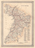 Decorative antique county map of Ayrshire, Scotland. FULLARTON 1866 old