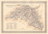 Antique county map of Edinburghshire or Midlothian. FULLARTON 1866 old