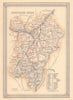 Decorative antique county map of Roxburghshire, Scotland. FULLARTON 1866
