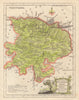 A New Map of Huntingdonshire, drawn from the best Authorities. KITCHIN c1764