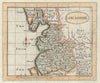 Antique county map of Lancashire by John Seller / Francis Grose 1783 old
