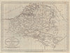 A new map of the Catholic Netherlands by J. Bayly. Belgium 1783 old