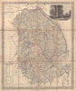 Map of the county of Lincoln. Lincolnshire. 56x47cm. JACKSON 1839 old